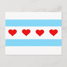 Honorary Chicago Hearts och Rand Forever Card Vykort