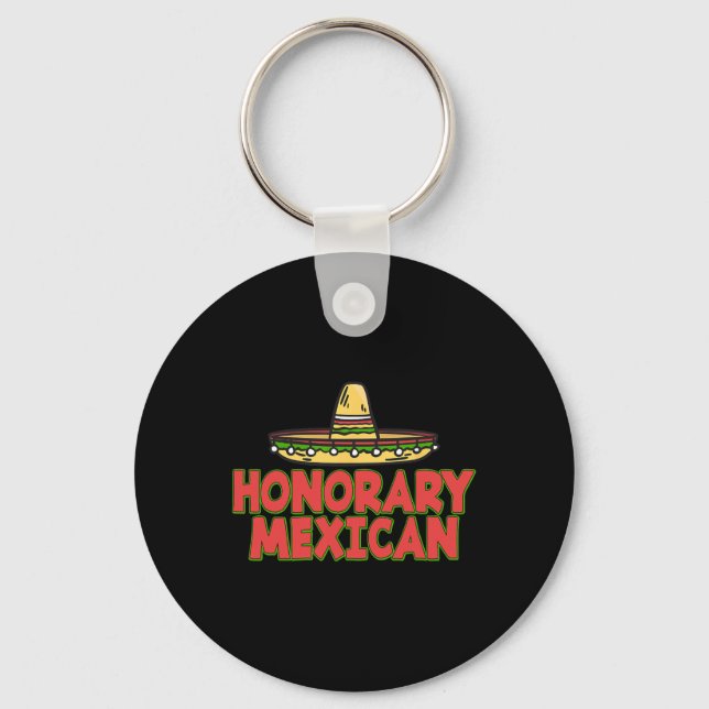 Honorary Mexican Hat 5 maj - Cinco De Mayo Nyckelring (Framsida)