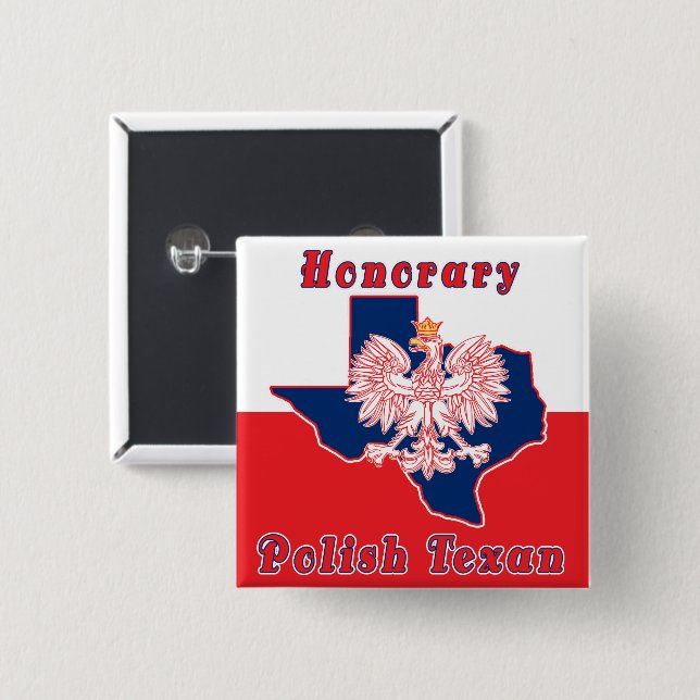 Honorary polska Texan Knapp (Framsida & baksida)