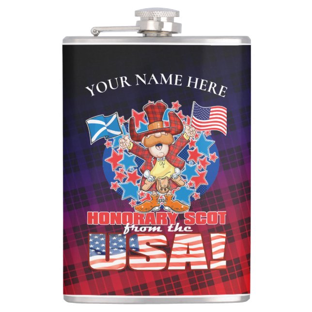 Honorary Scot från USA! Fickplunta (Framsidan)
