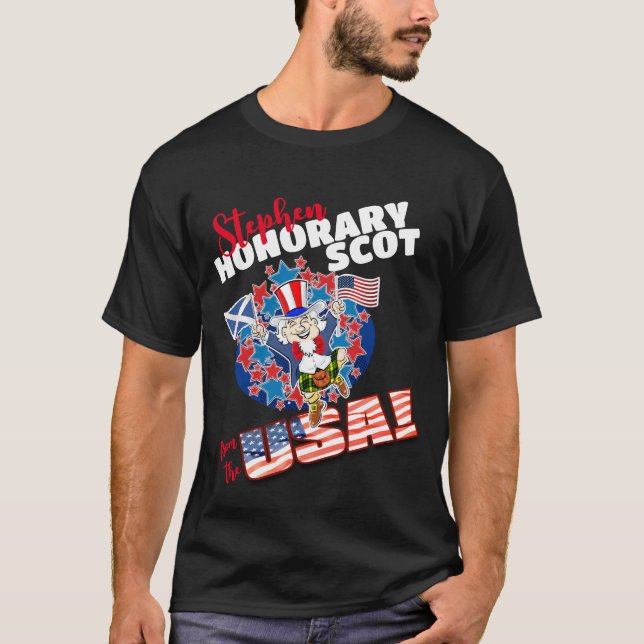 Honorary Scot från USA T Shirt (Framsida)