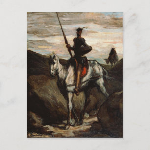Honore Daumier - Don Quixote i bergen Vykort