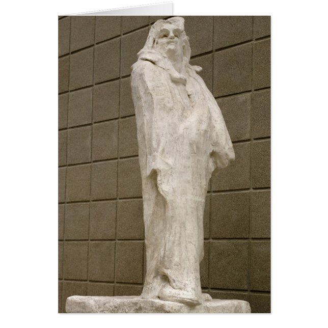 Honore de Balzac 1897 Hälsningskort (Framsidan)