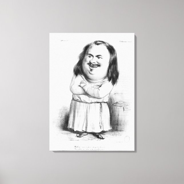 Honore de Balzac Canvastryck (Framsida)