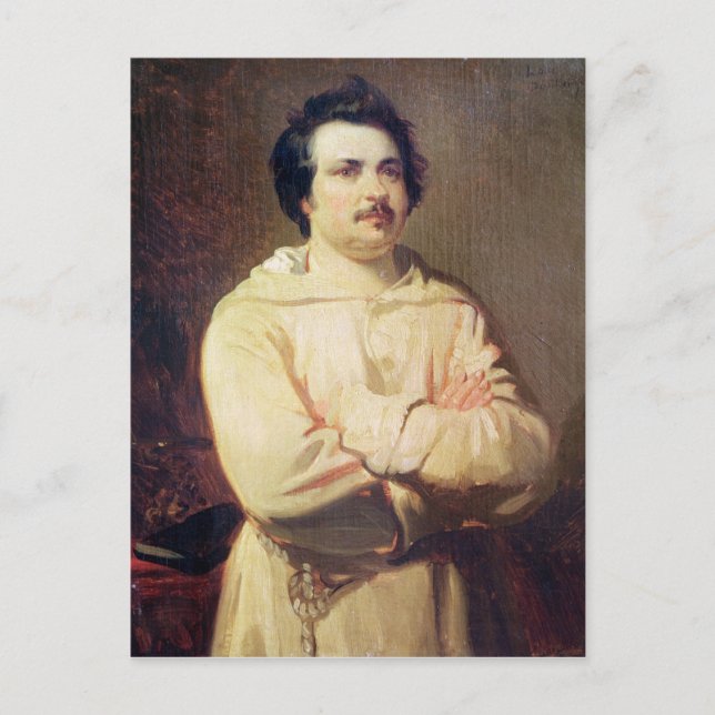 Honore de Balzac i hans Munk Habit, 1829 Vykort (Framsida)