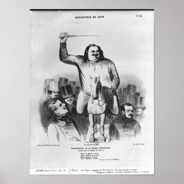 Honore de Balzac Poster (Framsidan)