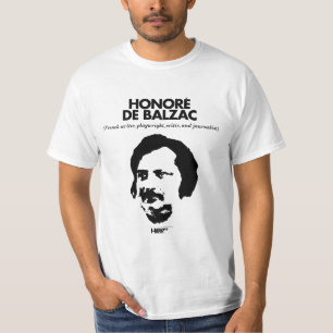 Honorè De Balzac vitT-tröja T-shirt