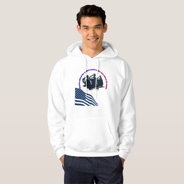 Honored in Valor Veterans Day Hoodie  (Hel framsida)