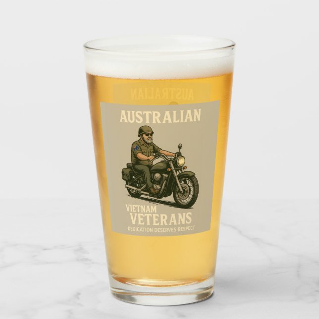 Honoring Australian Vietnam Veterans - Motorcle Glaskopp (Framsida fylld)