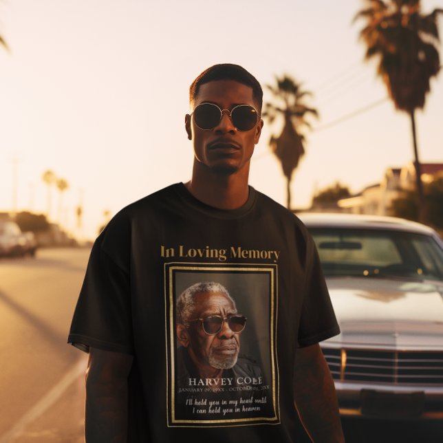 Honoring Memories: Personlig Photo Memorial T Shirt (Skapare uppladdad)