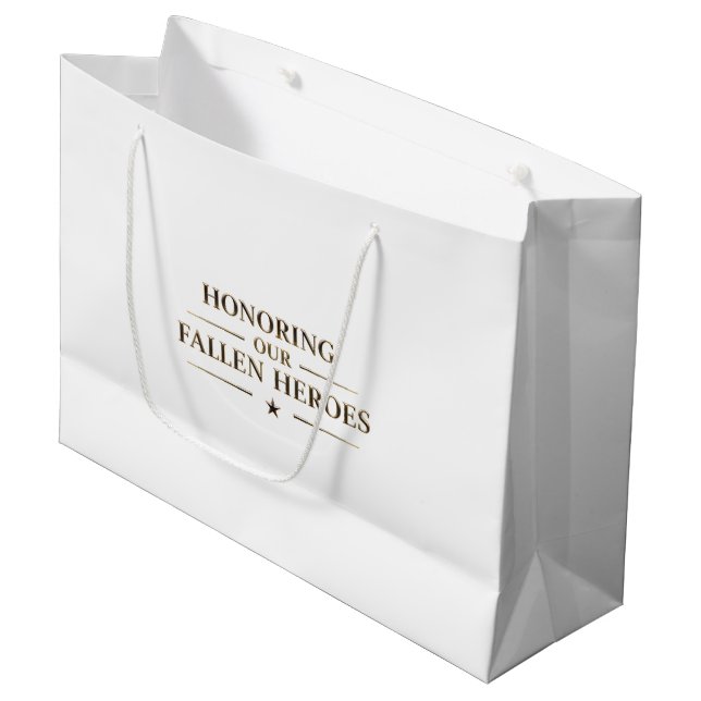 Honoring Our Fallen Heroes / Bolsa de Regalo  (Framsidan Vinklad)