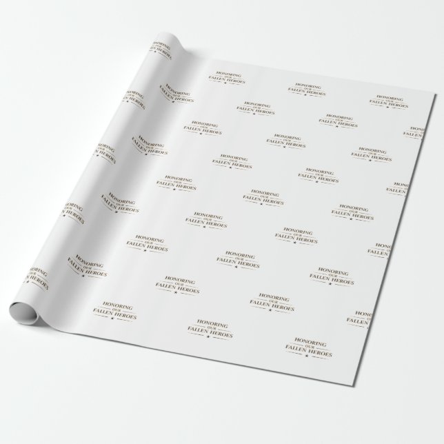 Honoring Our Fallen Heroes / Papel de Regalo  Presentpapper (Utrullad)