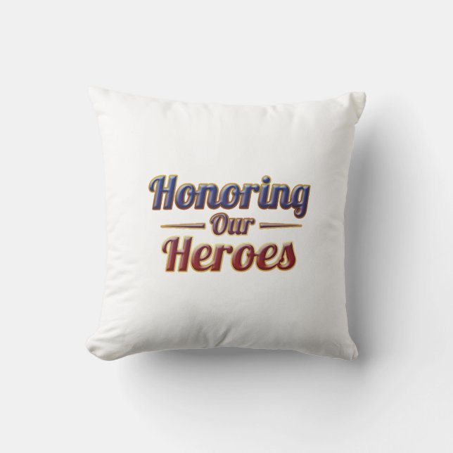 Honoring Our Heroes / Cojín Día de los Caídos Kudde (Framsida)