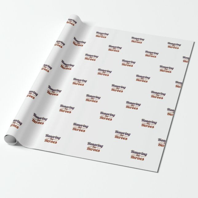 Honoring Our Heroes / Papel de Regalo Presentpapper (Utrullad)