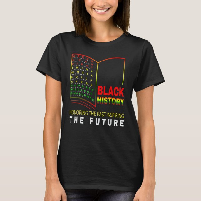 Honoring Past Inspirating Future African Black His T Shirt (Framsida)