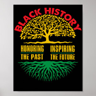 Honoring Past Inspiring Black History Month Poster