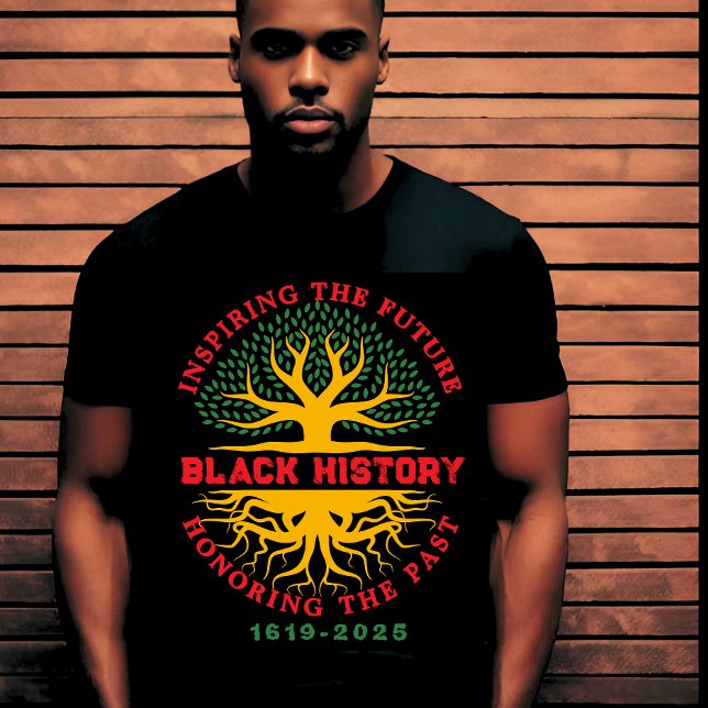 Honoring Past Inspiring Black History Month T Shirt (Skapare uppladdad)