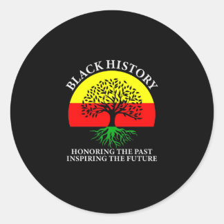 Honoring Past Inspiring Future Black History Month Runt Klistermärke