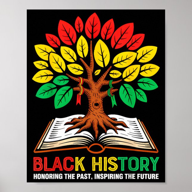 Honoring Past Inspiring Future Tree Book Black His Poster (Framsidan)