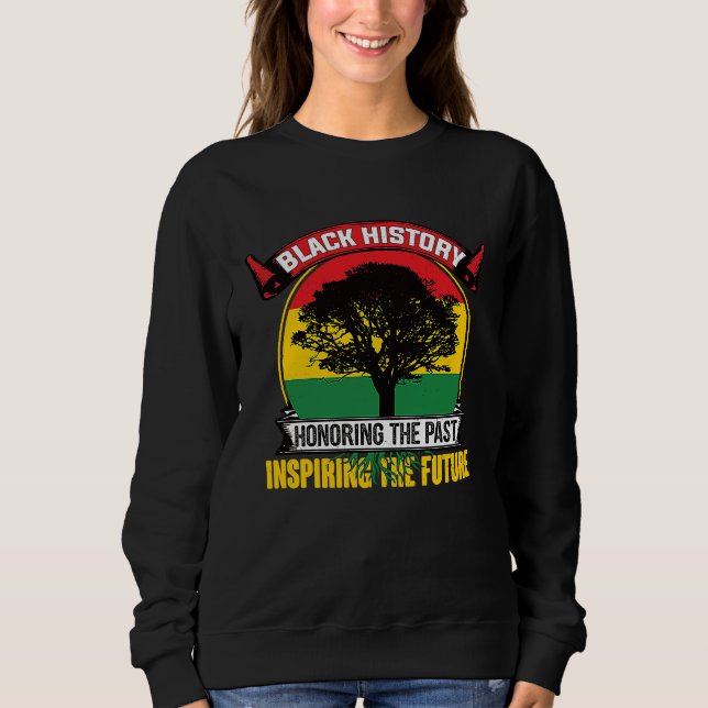 Honoring The Past Inspiring The Future Black Histo T Shirt (Framsida)