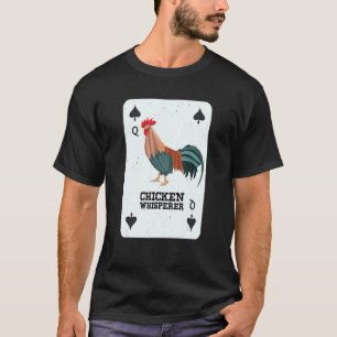 Höns Andlig Djur Tupp Bönder Kycklingar Spader T Shirt