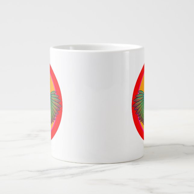 Hönscirkeldesign Jumbo Mugg (Framsidan)