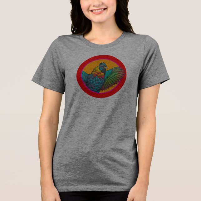 Hönscirkeldesign T Shirt (Framsida)