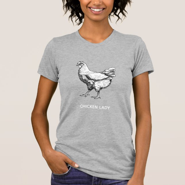 Hönsdama  t shirt (Framsida)