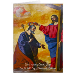 Hönsen på Saint Joseph Hälsningskort