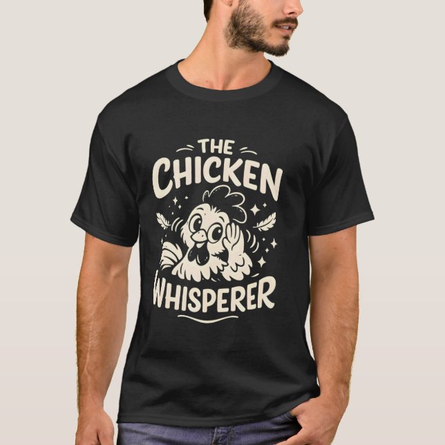 Hönsflüstratören Rollig Bonde T Shirt (Framsida)