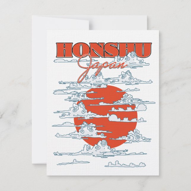 Honshu Japan-reseaffisch (Baksida)