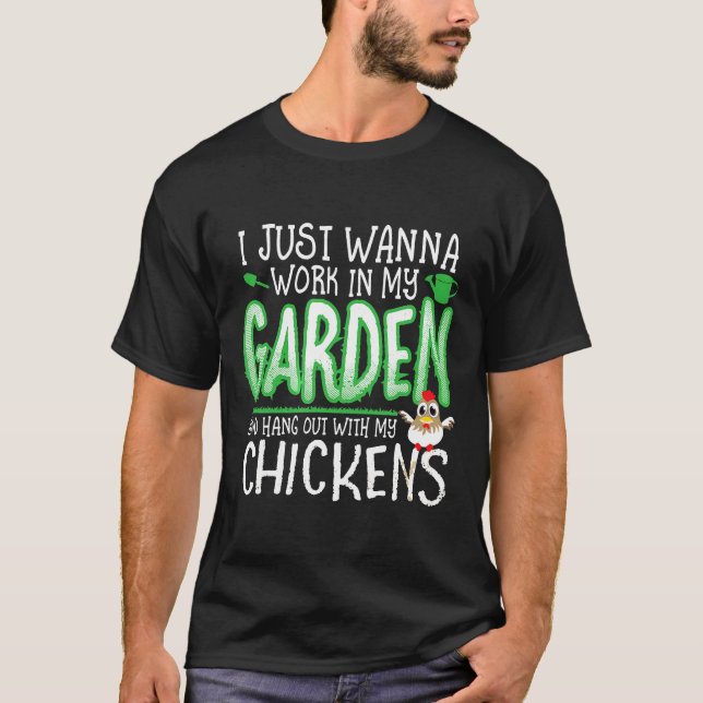 Hönshus trädgård t shirt (Framsida)