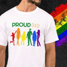 Honsilhuetter av släktet PAPPA gay pride T Shirt