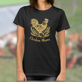 Hönsmamma Fjäderfäkvinna Äggbonde T Shirt