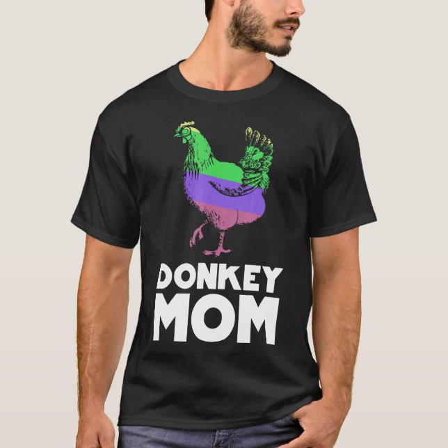 Hönsmamma Gårdsdjur Mors Dag T Shirt (Framsida)