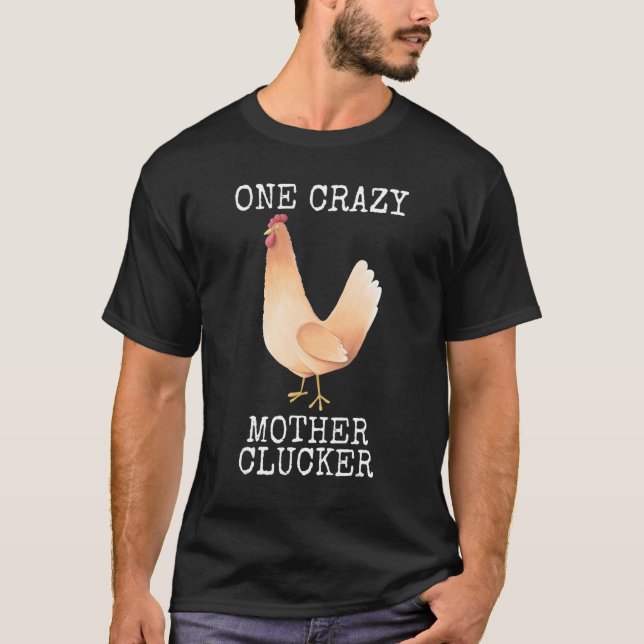 Hönsmamma Kluckar T Shirt (Framsida)