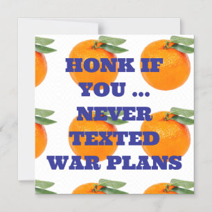 HONTA OM DU.. ALDRIG TEXTEXTEXTERAT KRIG PLANS MAG MAGNETISK INBJUDNINGSKORT