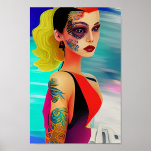 Hontatuering ansikte 2 poster