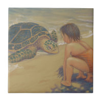 Honu (grön havssköldpadda) hälsningar