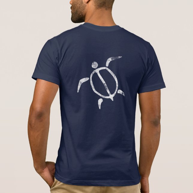 Honu (havssköldpadda) Pertroglyph skjorta Tröja (Baksida)