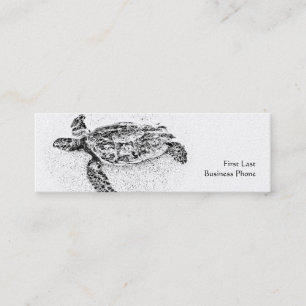 Honu - hawaiansk havssköldpadda mini visitkort