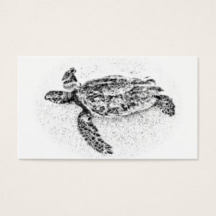 Honu - hawaiansk havssköldpadda visitkort