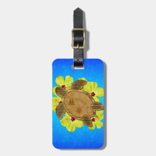 Honu hawaiansk nautisk karta bagagebricka