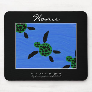 Honu hawaianska Seaturtle Mousepad Musmatta