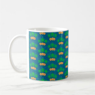 Honu Hawaiian Tribal Grönt Sea Turtles Kaffemugg