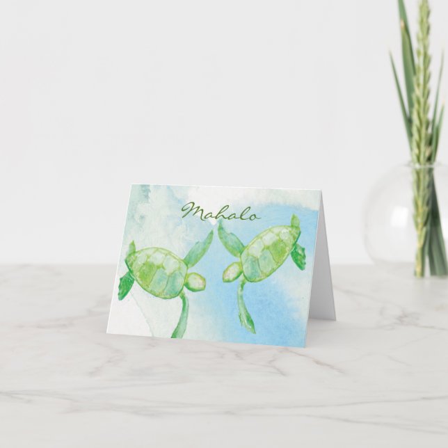 Honu parar tackar dig kort (Framsida)