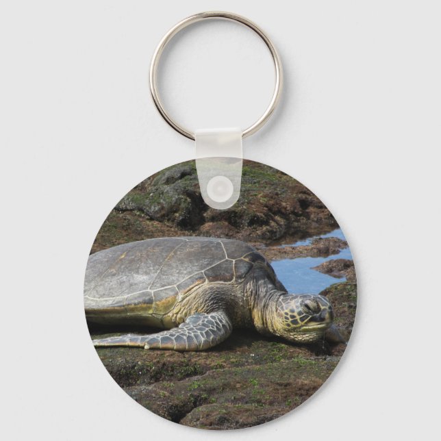 Honu Reston the Warm Sten Nyckelring (Framsida)