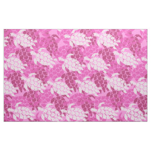 Honu Sea Turtle Hawaiian Tapa - Rosa Tyg