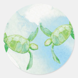 Honu Turtle Sticker Runt Klistermärke