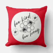 honung av bin, honung av typen bin, dekorativ kudd